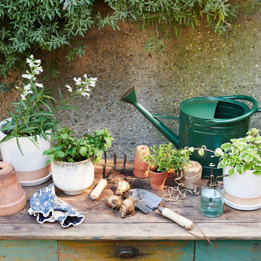 Large Steel Green Watering Can X96639
