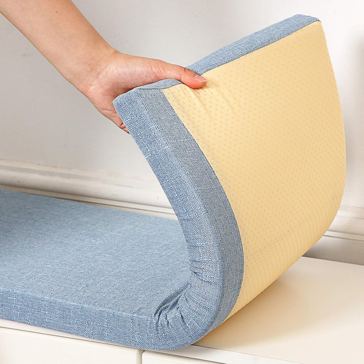 Non-Slip Tufted Padded Foam Rectangle Bench Cushion G4742