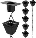 Black Powder Coated Rain Chain Kit 10 ft J9411