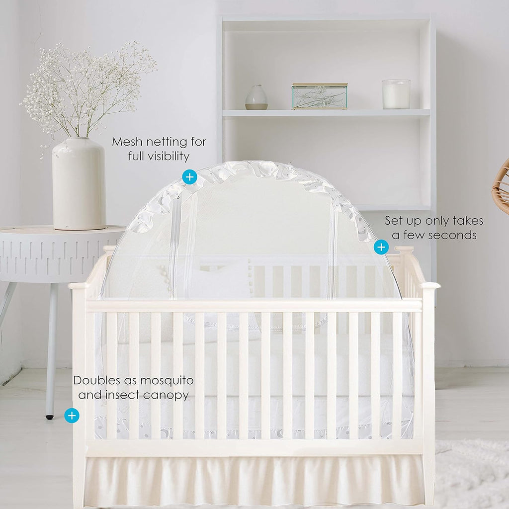 White Mesh Baby Crib Tent H1505