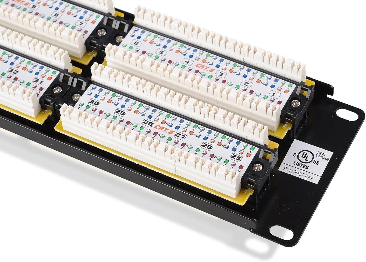 48 Port Cat6 RJ45 Network Patch Panel H1172