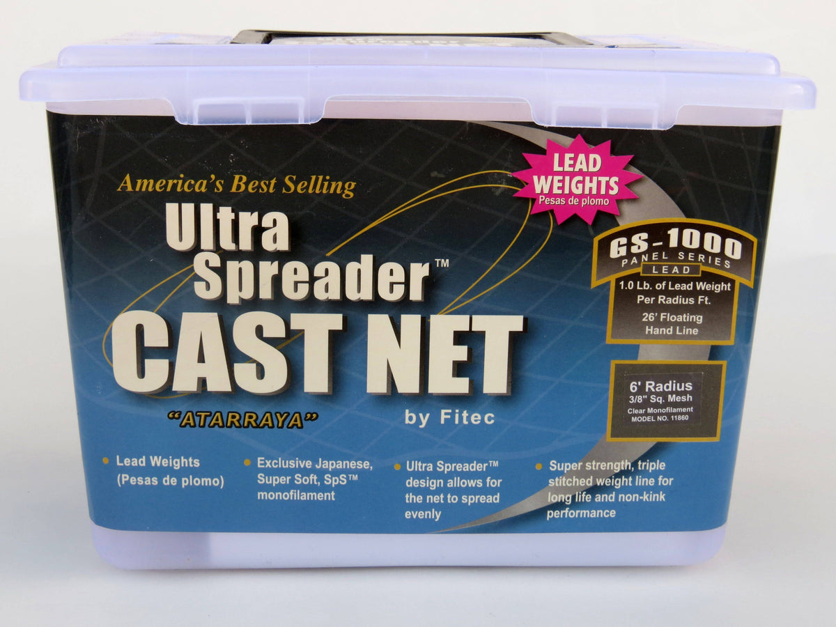 Clear Fishing Cast Net, 1-Inch x 7-Feet F844