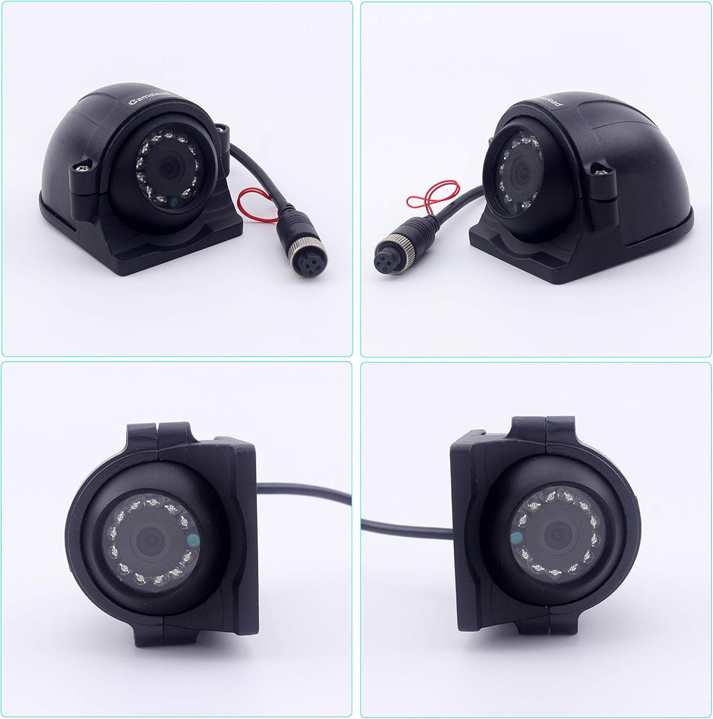 9 inch DVR Monitor with Quad Split Screen, 4 x Side Cameras + 1 x Backup Camera, HD Colour IP69K & 10G Vibration Camera System O62248