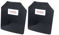 Level III AR500 Body Armor Plates Pair Curved 10 x 12 X6302