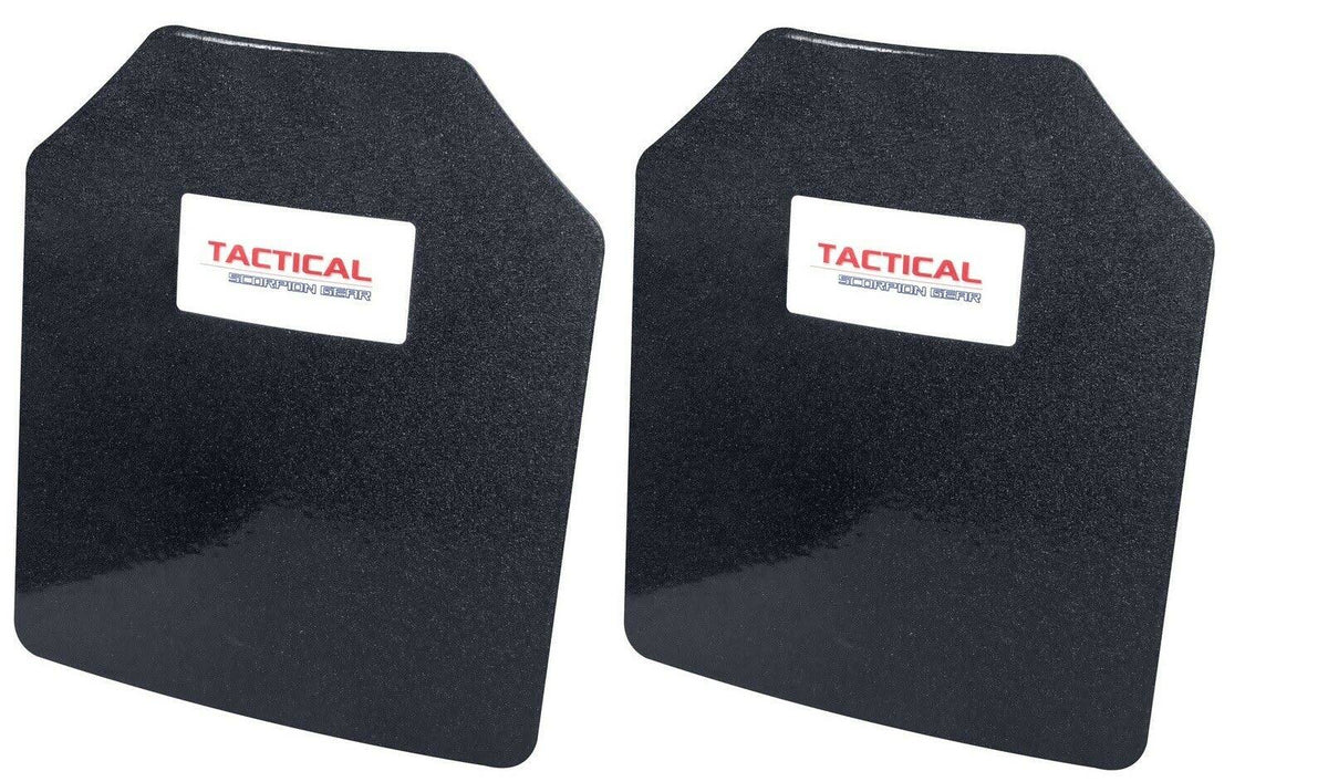 Level III AR500 Body Armor Plates Pair Curved 10 x 12 X6302