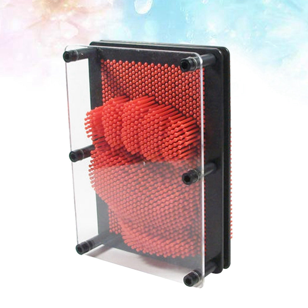 Large Size Red 3-Dimensional Pin Art Board Toy A738