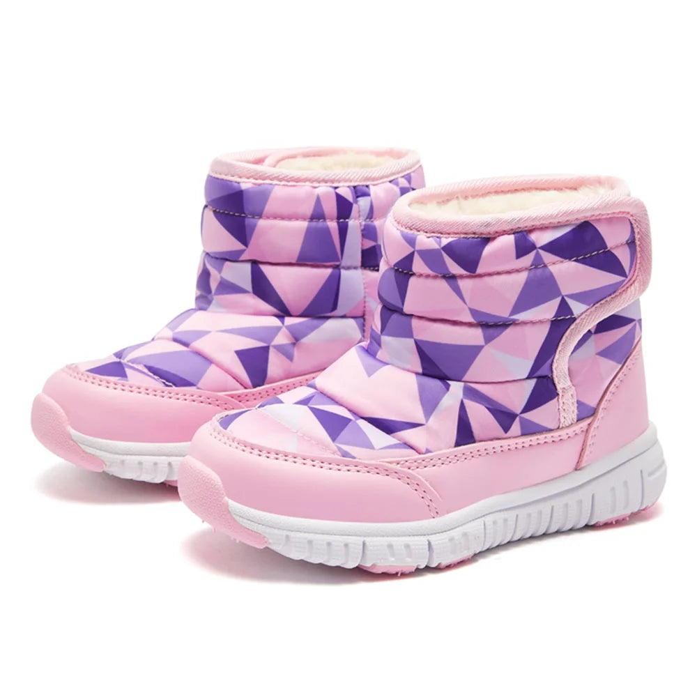 Kids Snow Boots Winter Waterproof Slip Resistant Shoes X372301