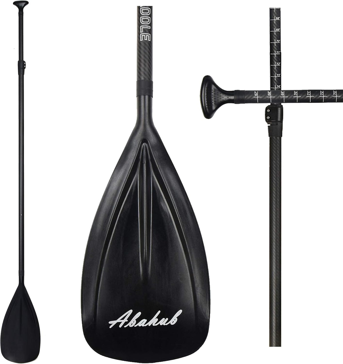 Carbon Fiber 3-Piece Adjustable SUP Paddle P821816