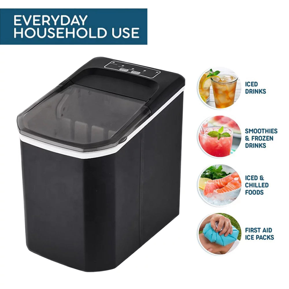 Countertop Ice Maker, 26lbs in 24Hrs, Self-Cleaning Ice Machine with Basket C760