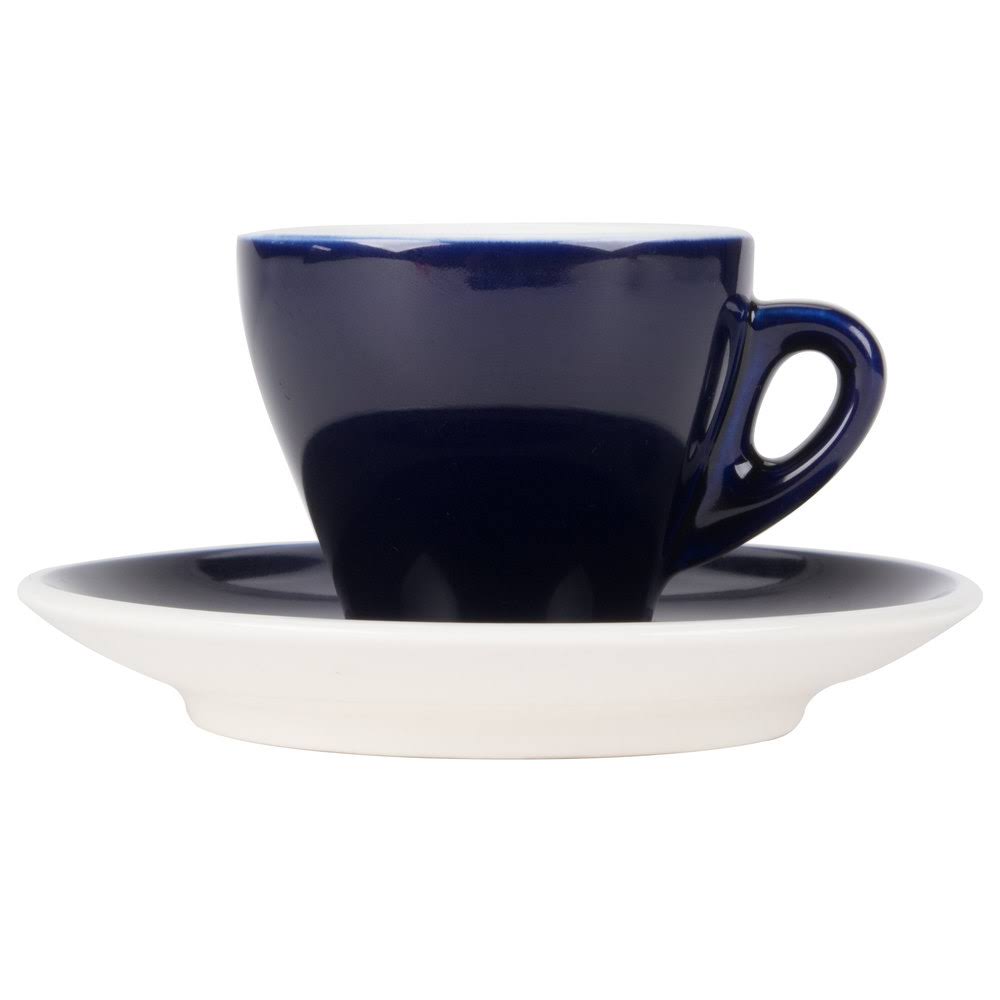 3.5 oz Blue Espresso Cup with Saucer - 48/Case Z721261