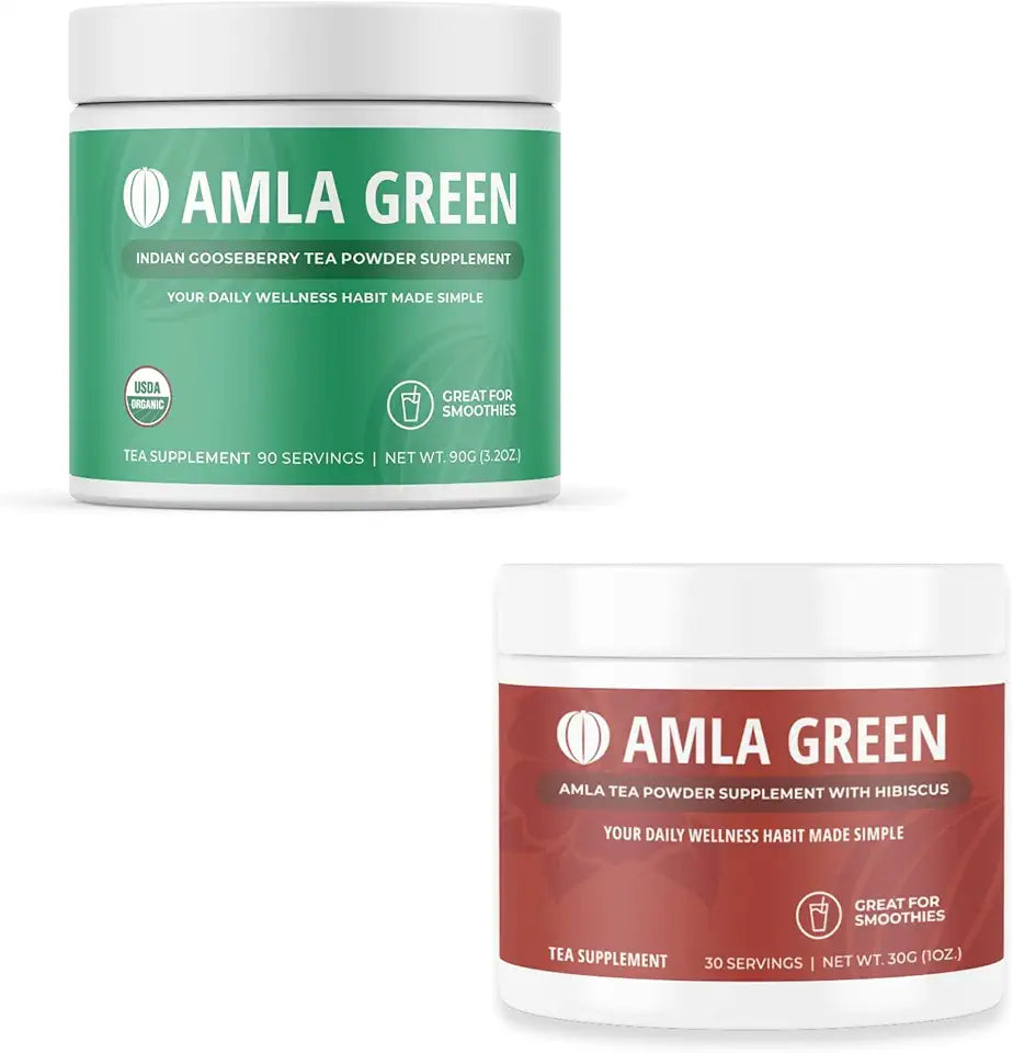 Organic Vegan Amla Powder & Green Tea Supplement P75964