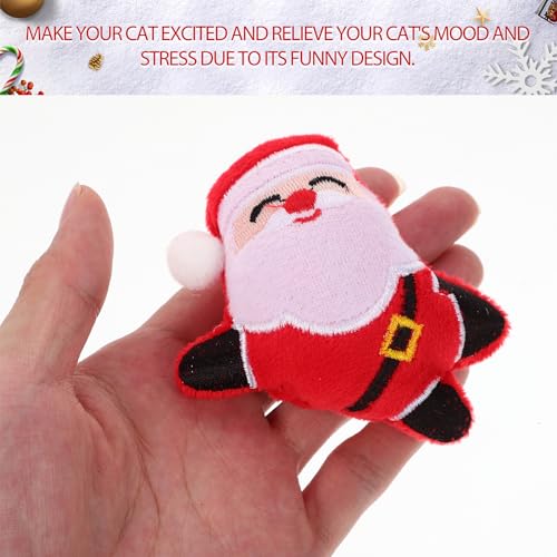 6pcs Christmas Catnip Plush Cat Chew Toy E193770