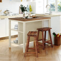Solid Wood Kitchen Island Set with 2 Stools P54335