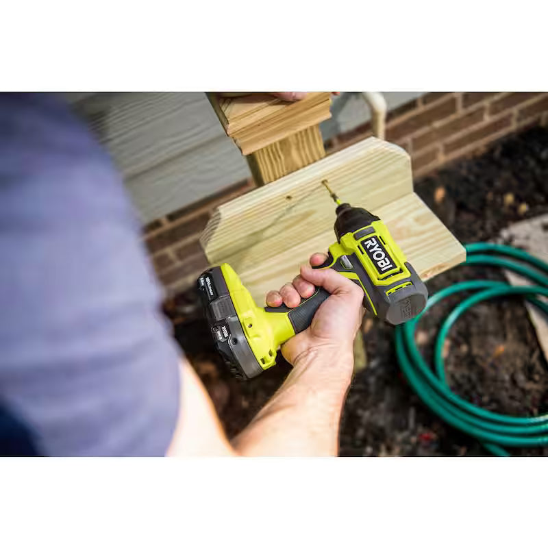 18V Cordless 1/4 in. Impact Drill/Driver Kit with 2 Batteries and Charger L8513