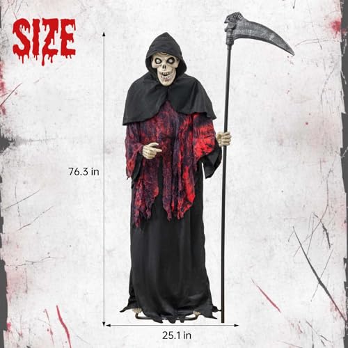 6ft Animated Witch Halloween Decoration with Motion Sensor J875716