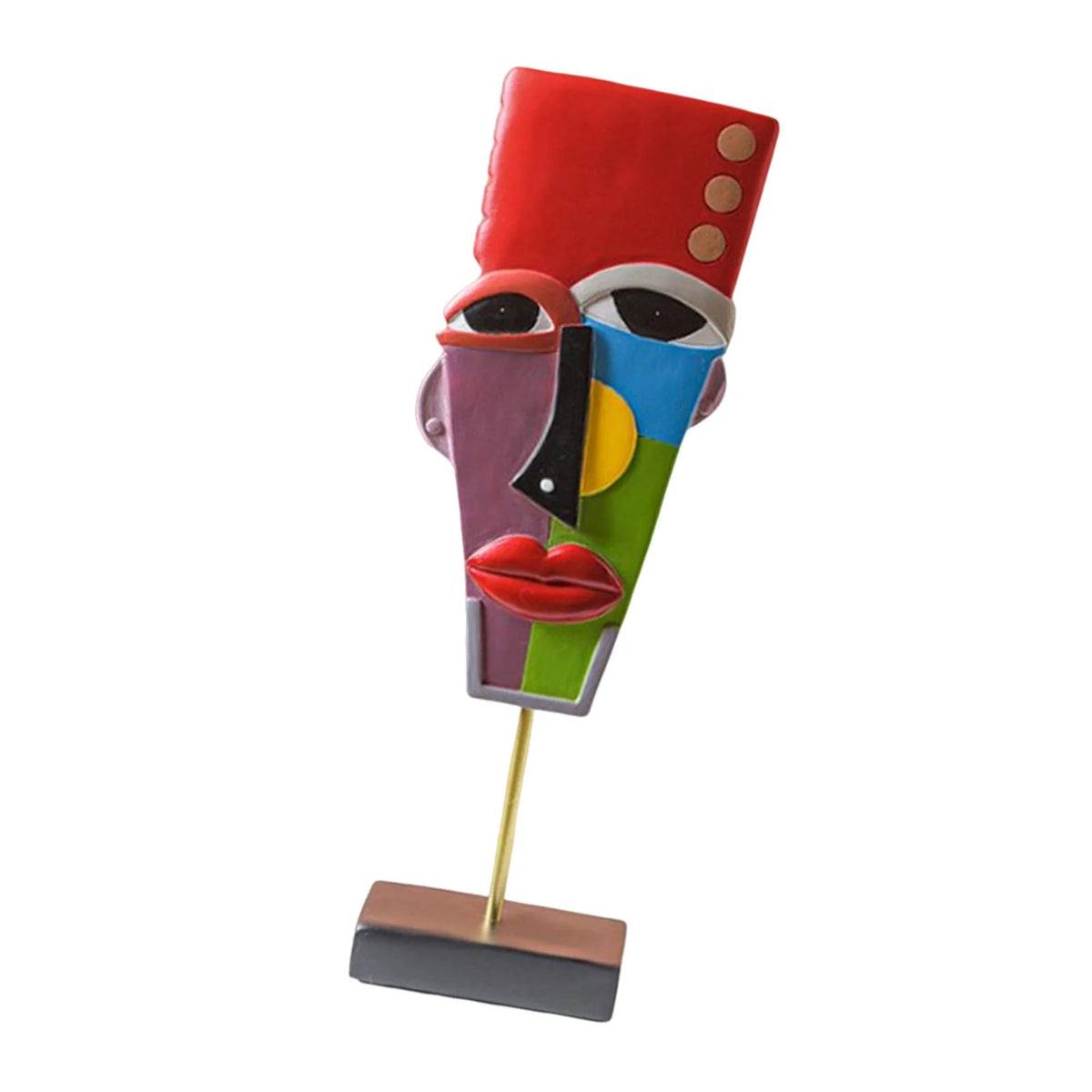 Modern Abstract Human Face Statue V1466