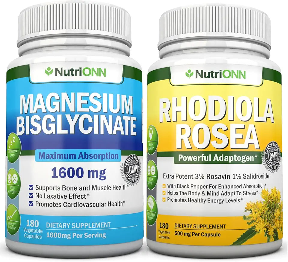 Magnesium Glycinate & Rhodiola Rosea Capsules F175