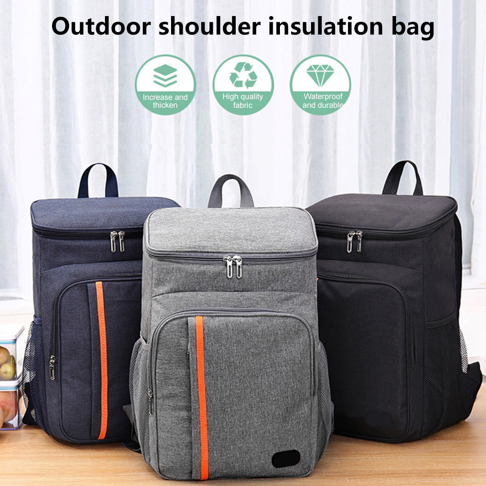 Insulated Cooler Backpack, Navy blue Y297