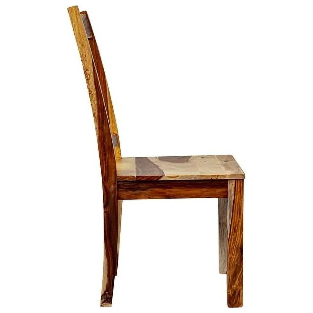 Brown Solid Wood Dining Side Chair I360251