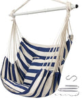 Hammock Chair Swing with Anti-Slip Steel Spread Bar and 2 Cushions B762