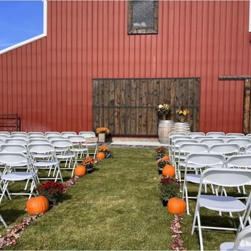 White Plastic Folding Chairs 10-Pack E392