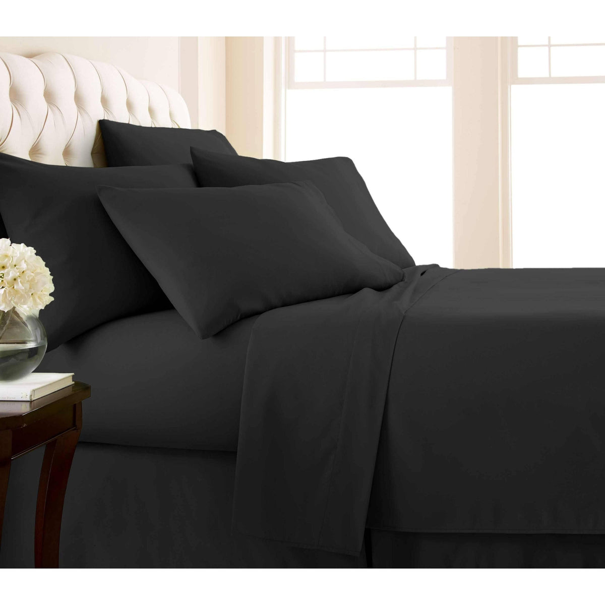 Adjustable Split King 7-Piece Bed Sheet Set B173013