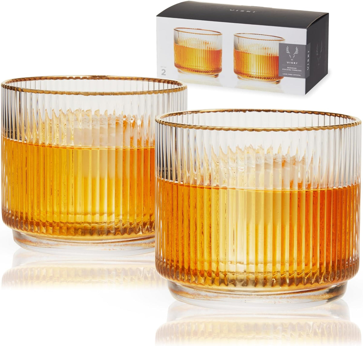 Crystal Lowball Tumblers 12oz Set of 2 H38194