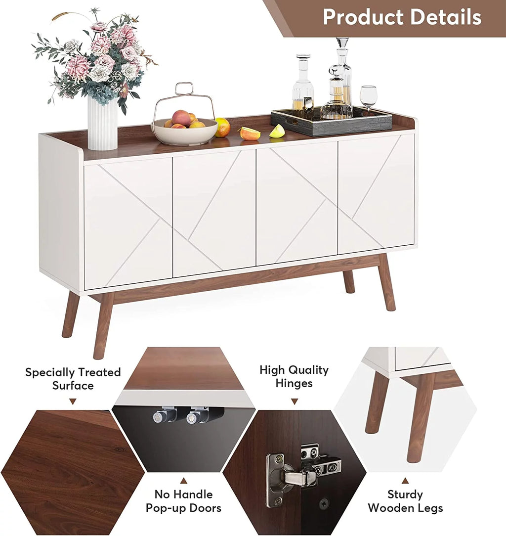 55" Buffet Cabinet with Storage and Doors T9041