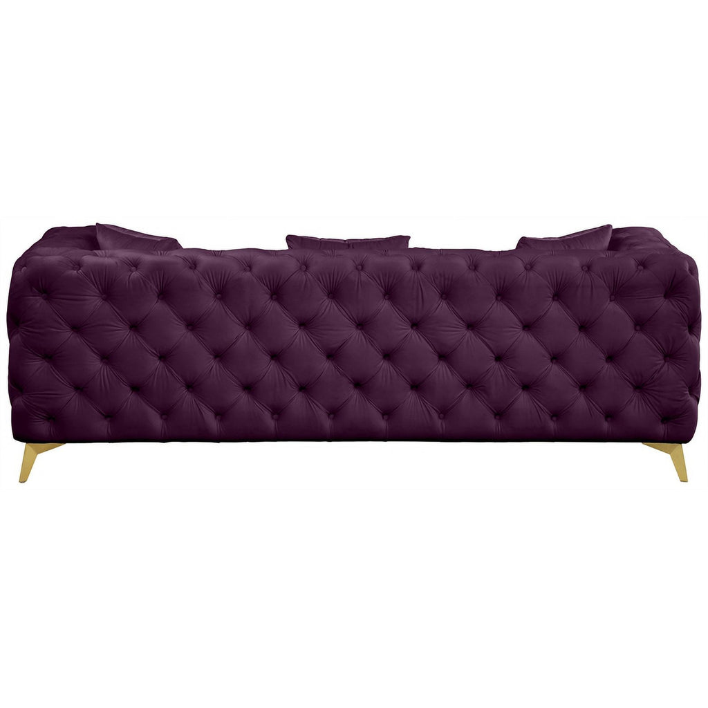 Purple Velvet Sofa Q4256