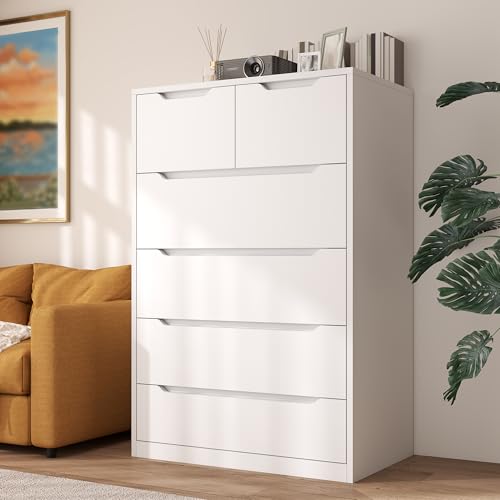 6 Drawer Black Tall Chest of Drawers F426