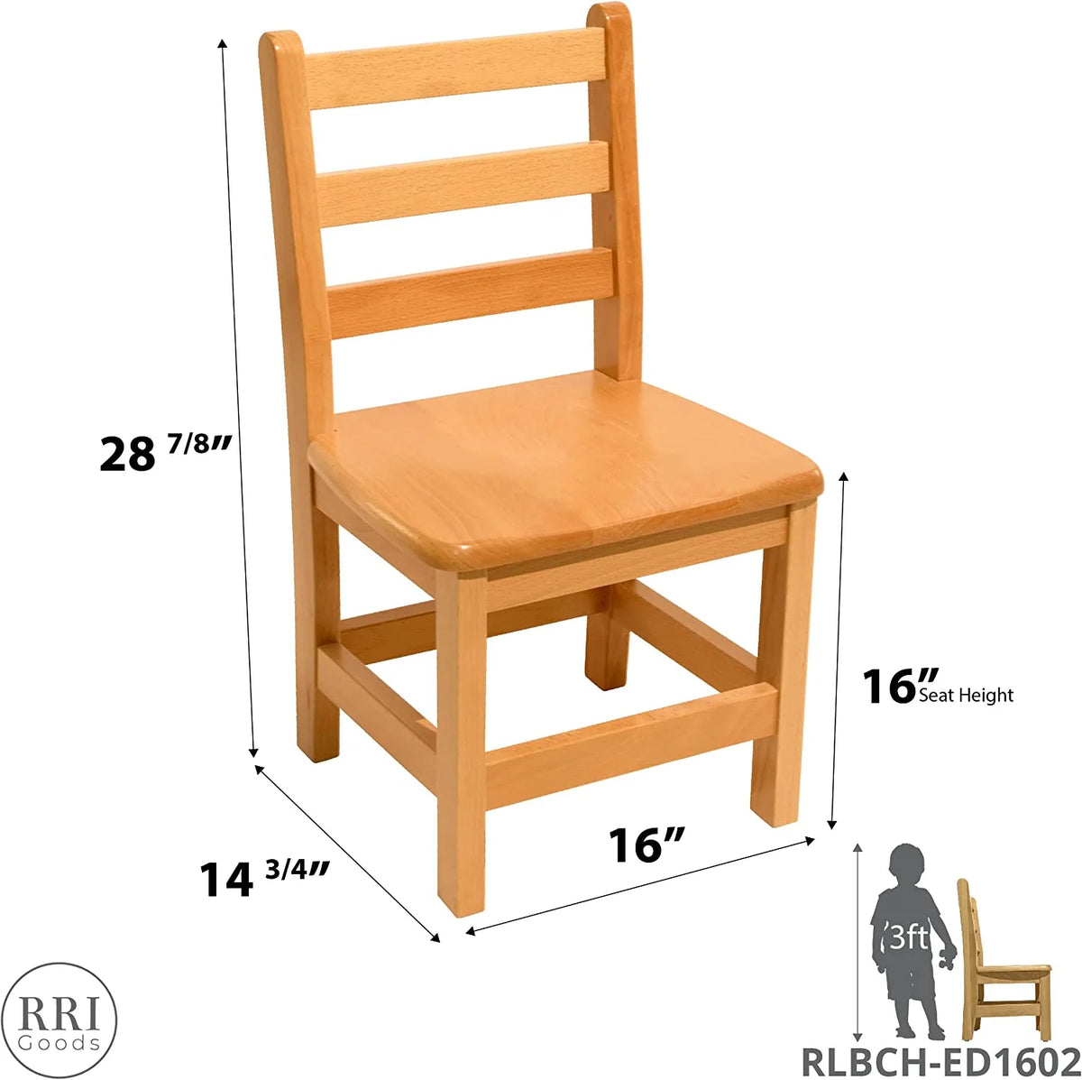 16" Seat Height Toddler Reading Chair 2-Pack Z7698