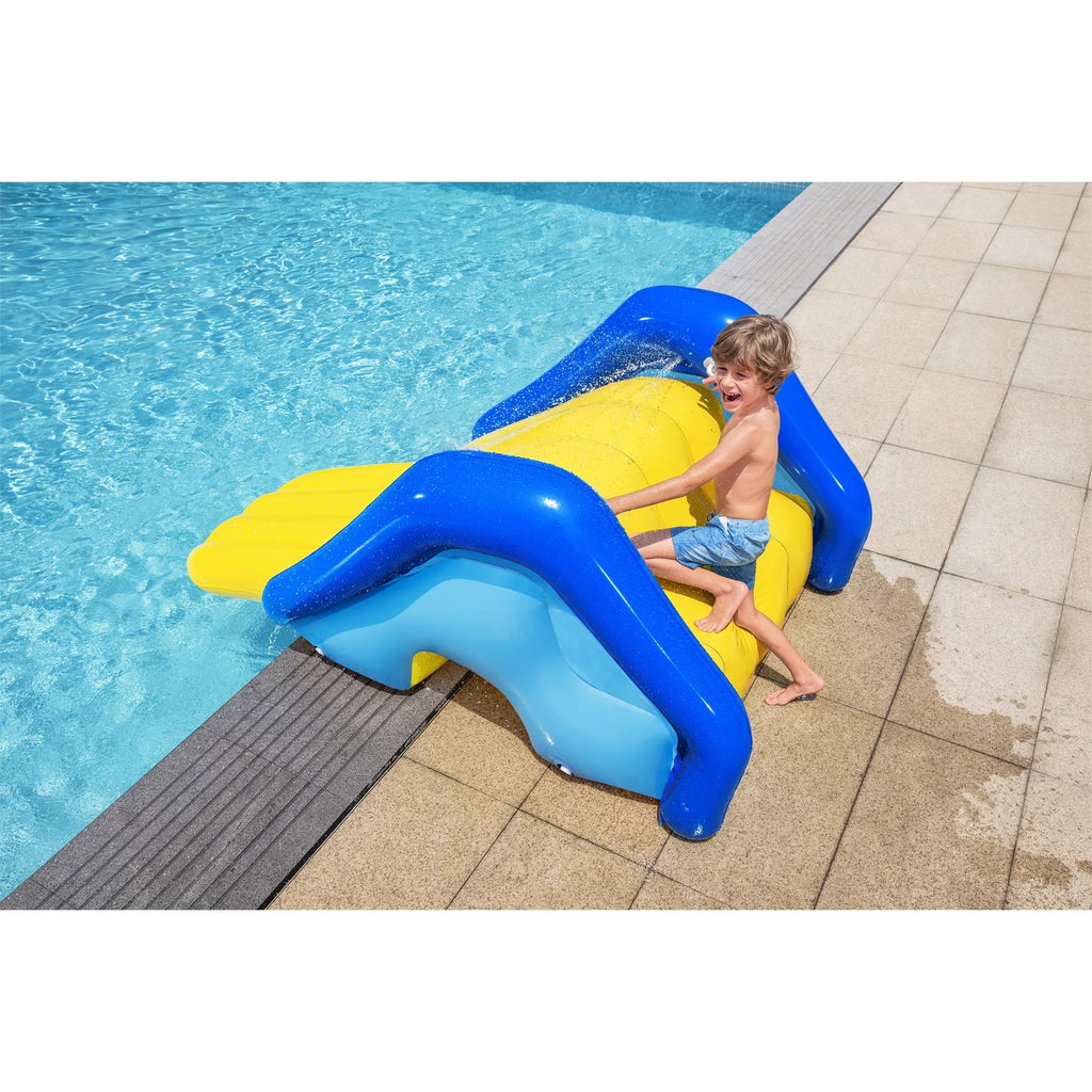 Giant Inflatable Pool Water Slide with Built-In Sprinkler N606