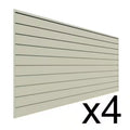 PVC Slat Wall Panel Set Sandstone 4 panel pack N6356