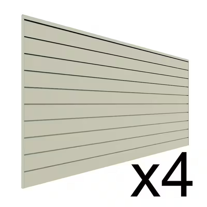 PVC Slat Wall Panel Set Sandstone 4 panel pack N6356