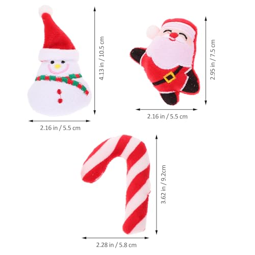 6pcs Christmas Catnip Plush Cat Chew Toy E193770
