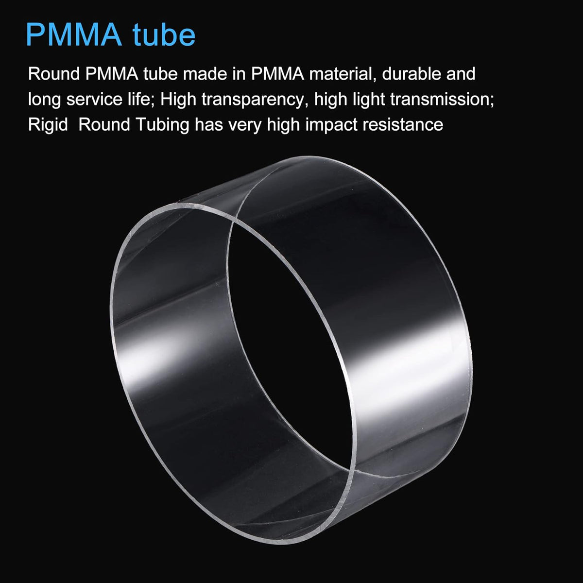 Clear Acrylic Round Tube Pack of 2 R853964