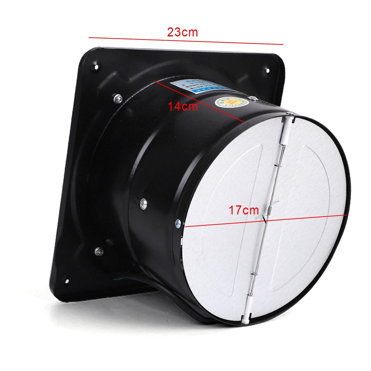 7" High Airflow Exhaust Fan, 110V 50W 2800 RPM Explosion-Proof Axial Fan Q108635