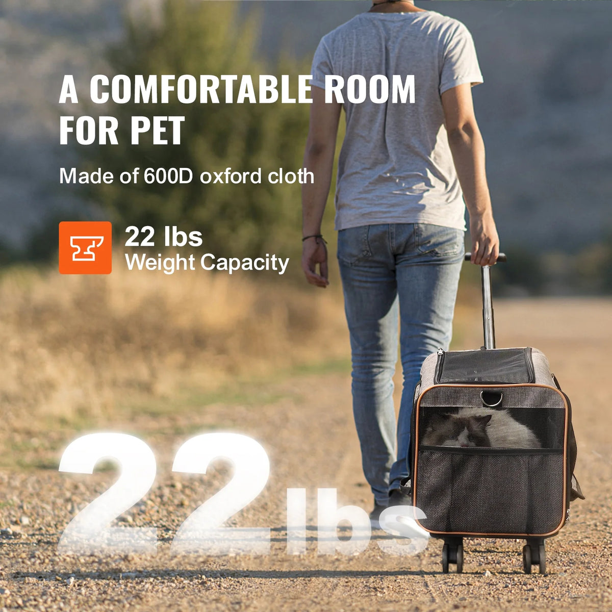 Gray Rolling Pet Vehicle V716865