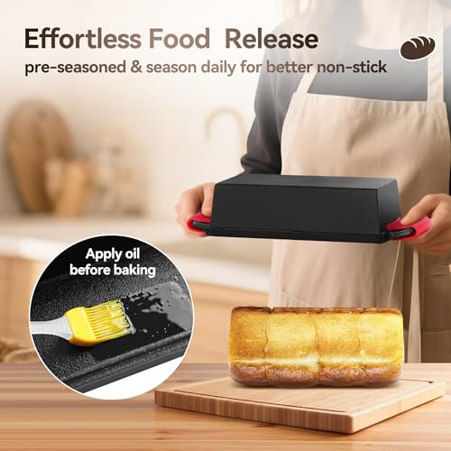 2 Piece Pre-Seasoned Cast Iron Loaf Pans 9 x 5in W348422