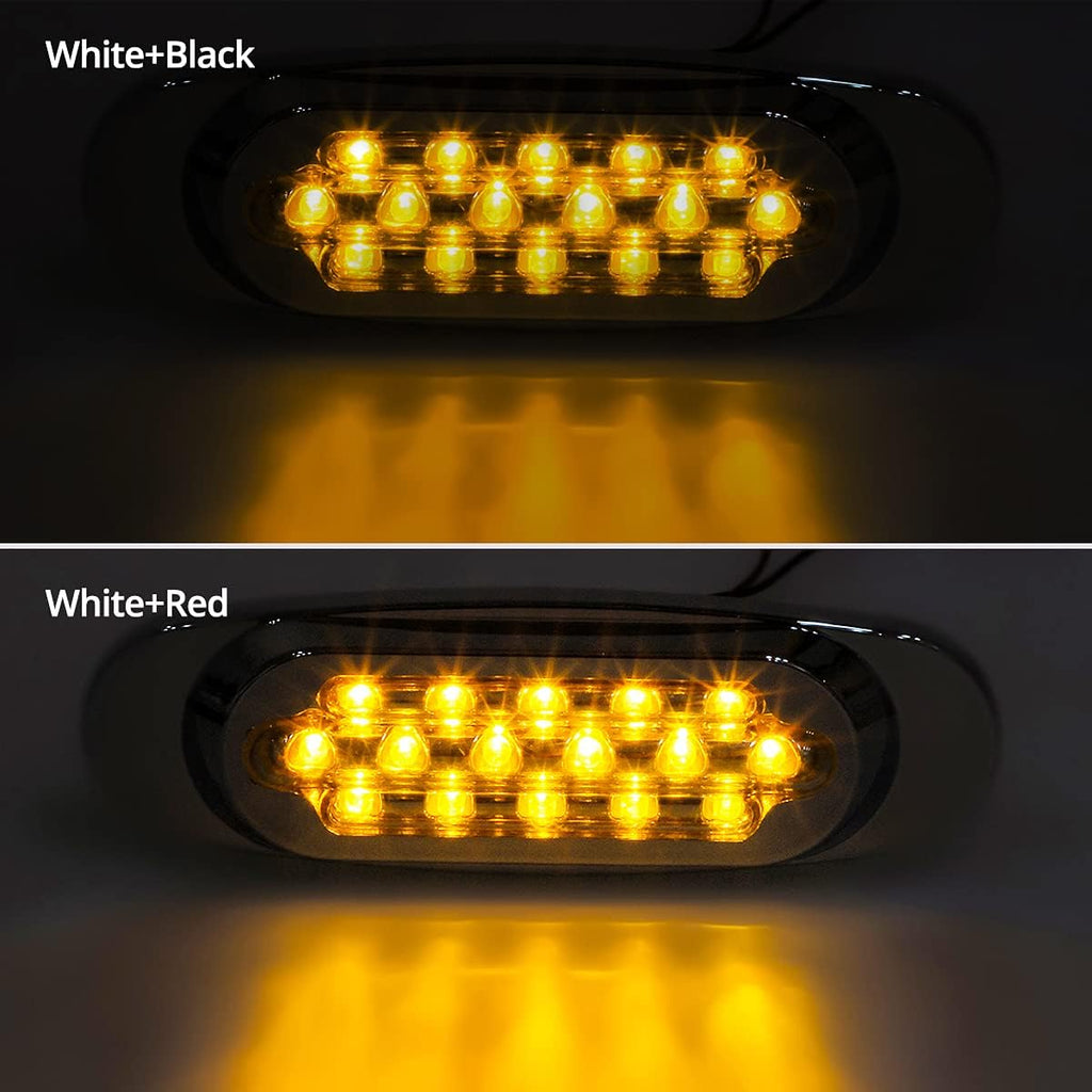 6.5 Inch Amber LED Side Marker Lights 14Pcs R92348