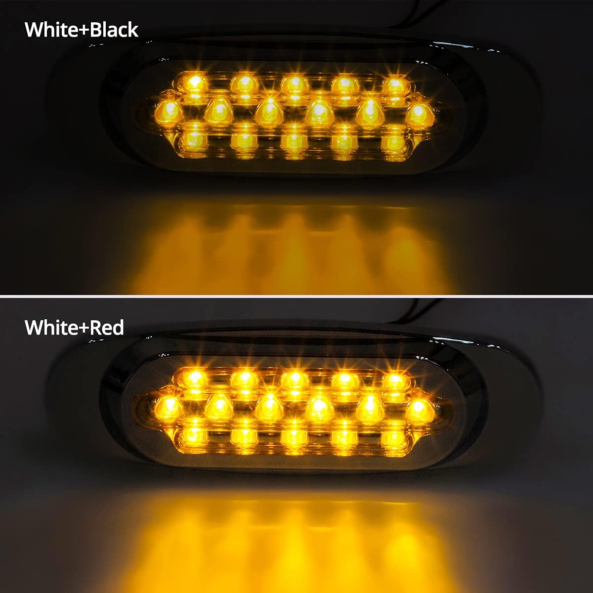 6.5 Inch Amber LED Side Marker Lights 14Pcs R92348