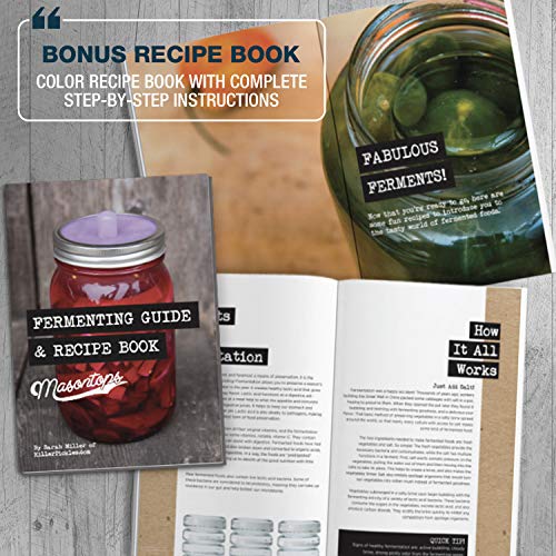 Fermentation Jar Starter Set with Mason Jar, Lids & Weight I65876