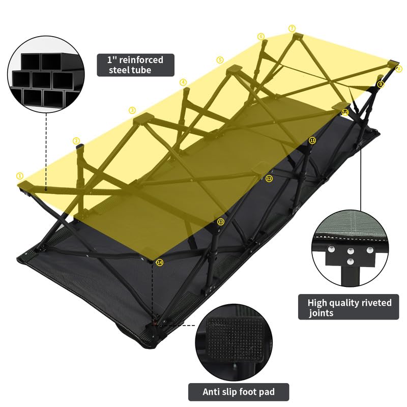 Folding Camping Cot Outdoor Sleeping Bed U195