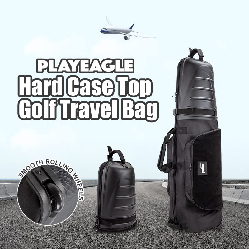 Golf Travel Bags with Reinforced Wheels and Hard Case Top Y4997