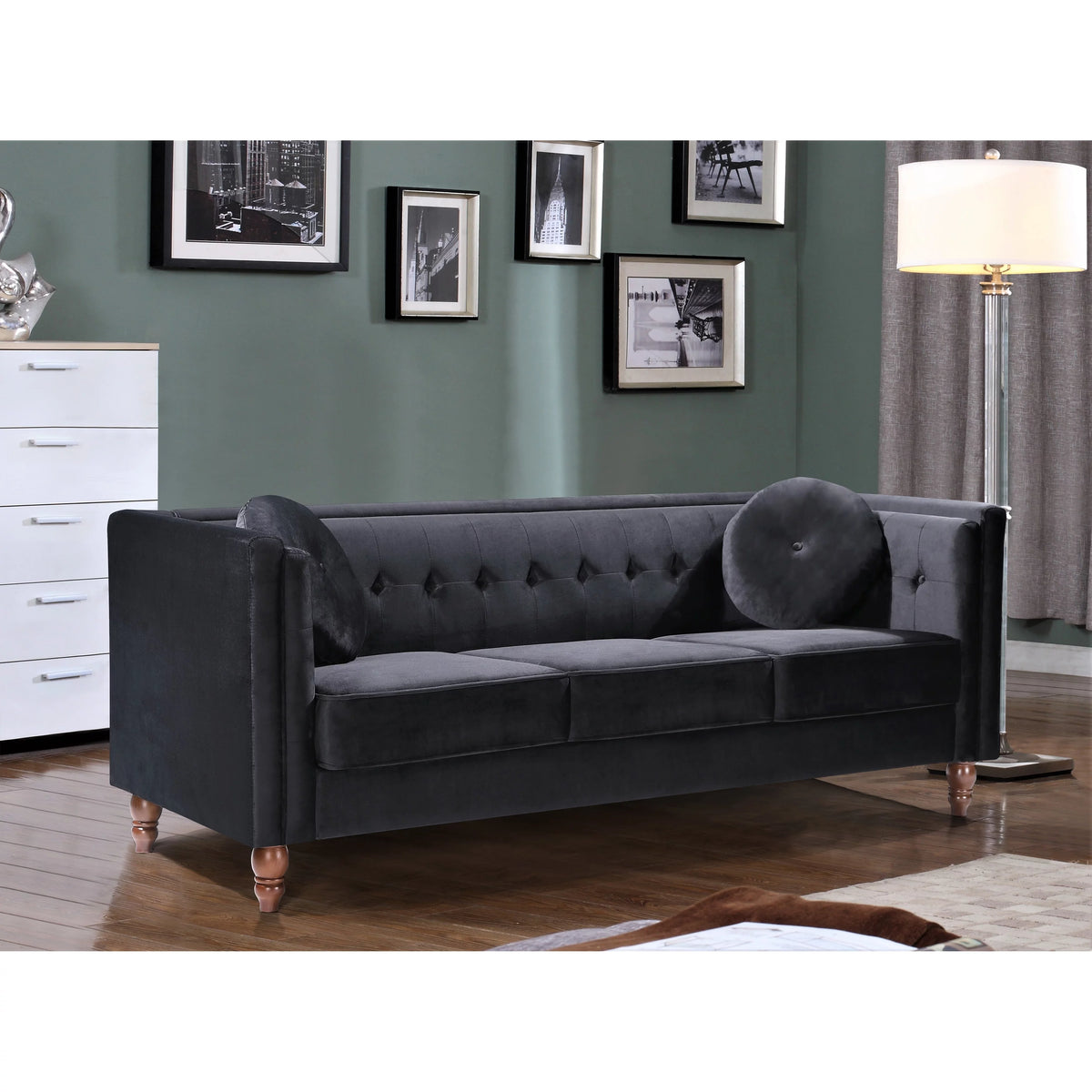 Grey Chesterfield Sofa C2713