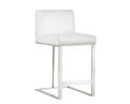 Cantina White Stainless Steel Counter Stool L8312