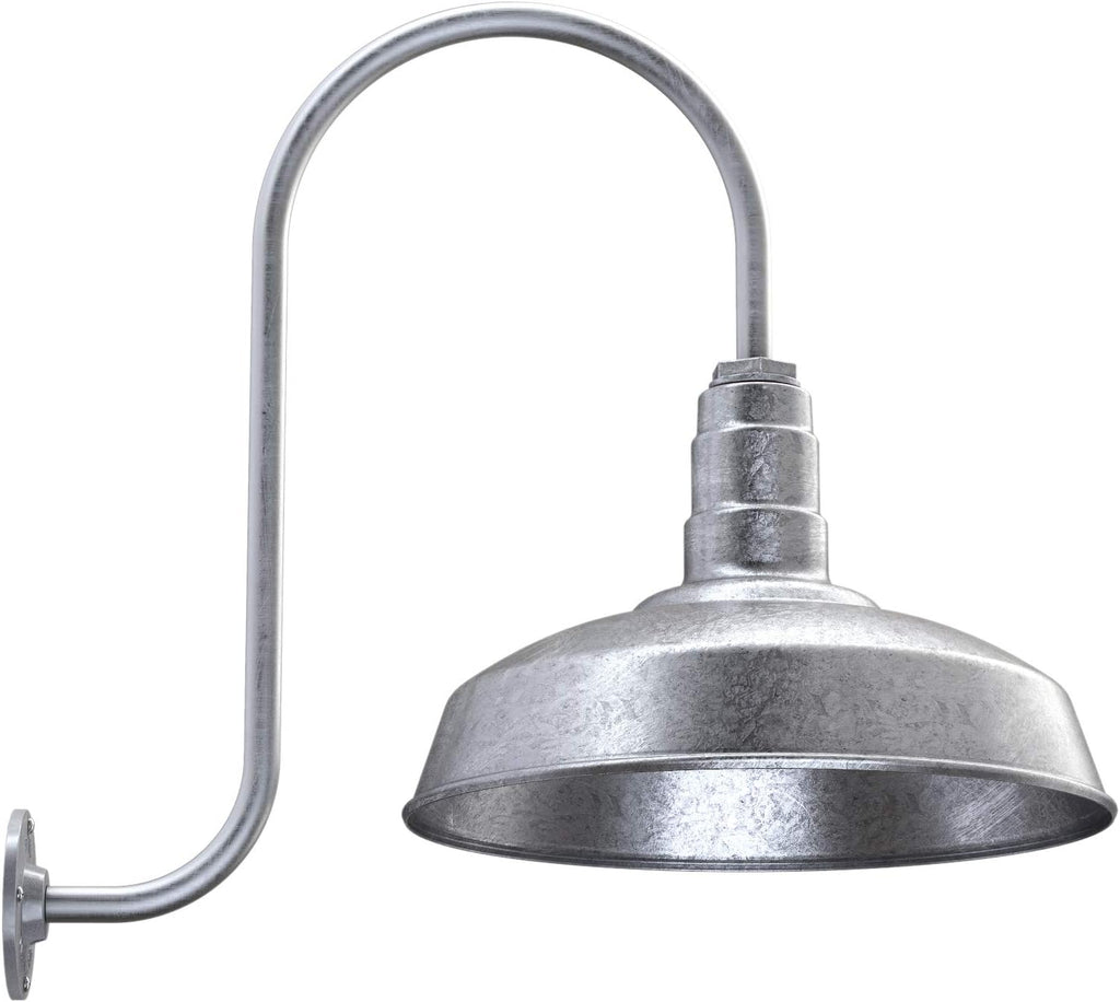 Matte Black Gooseneck Barn Light X671
