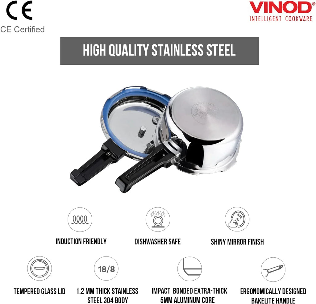 Stainless Steel 3 Liter Induction Base Pressure Cooker T27976