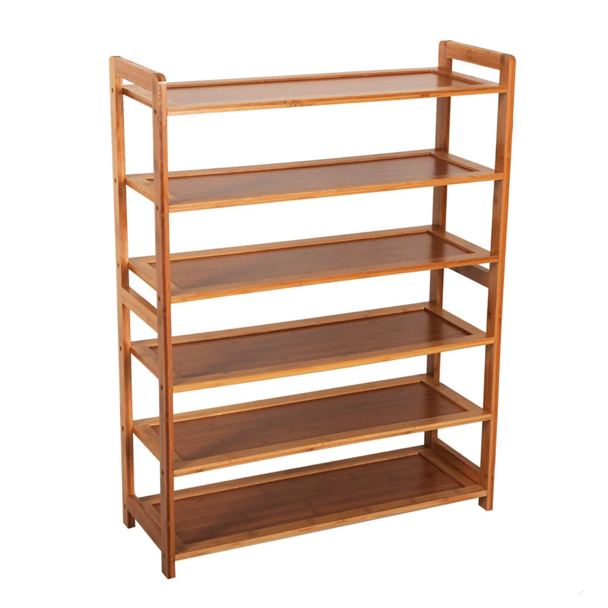 Natural Bamboo 6 Tiers Shoe Rack C26605