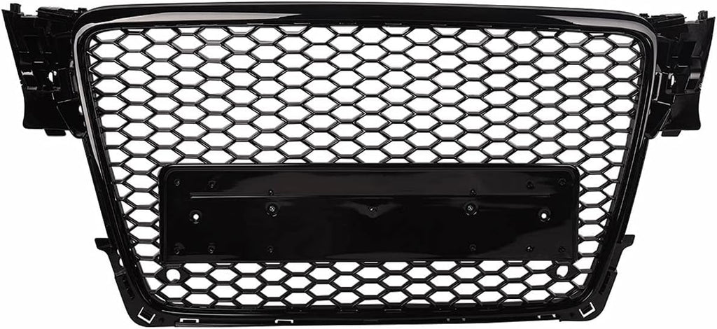 Gloss Black Front Mesh Grille for Audi A4 Sedan W937